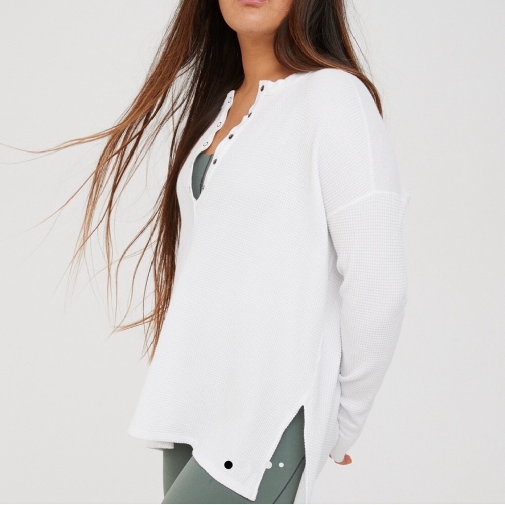Offline white cotton long sleeve